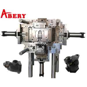 PA GF20 Water Pump Top Housing with 6 Brass Inserts and Triple Hydraulic Sequential Sliders — Russia Customer Project