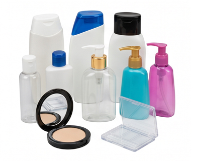 Personal care packaging (shampoo caps, lotion dispensers, compact cases)