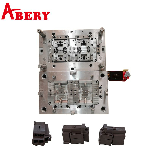 PA66 GF20 Electronic Connector Housing — 4-Cavity ±0.005 mm Precision Injection Mold — France Customer Project
