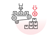 Low per-unit cost at volume