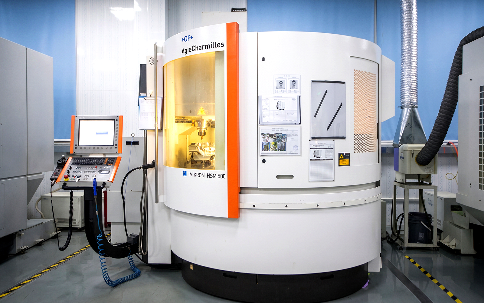 SODICK EDM machining an injection mold component at ABERY